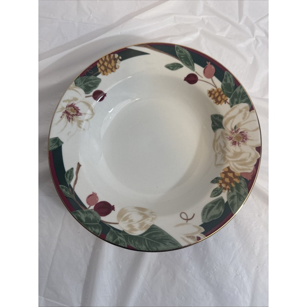 Vintage Tienshan Magnolia Fine China Bowl 8" Soup Salad NEW